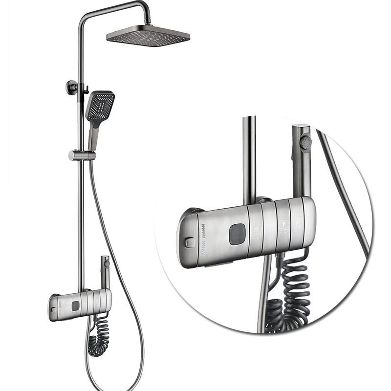4 Funciones de diseño de Piano de pistola de baño con ducha de metal de bronce del Sistema de montaje en pared grifo ducha conjunto