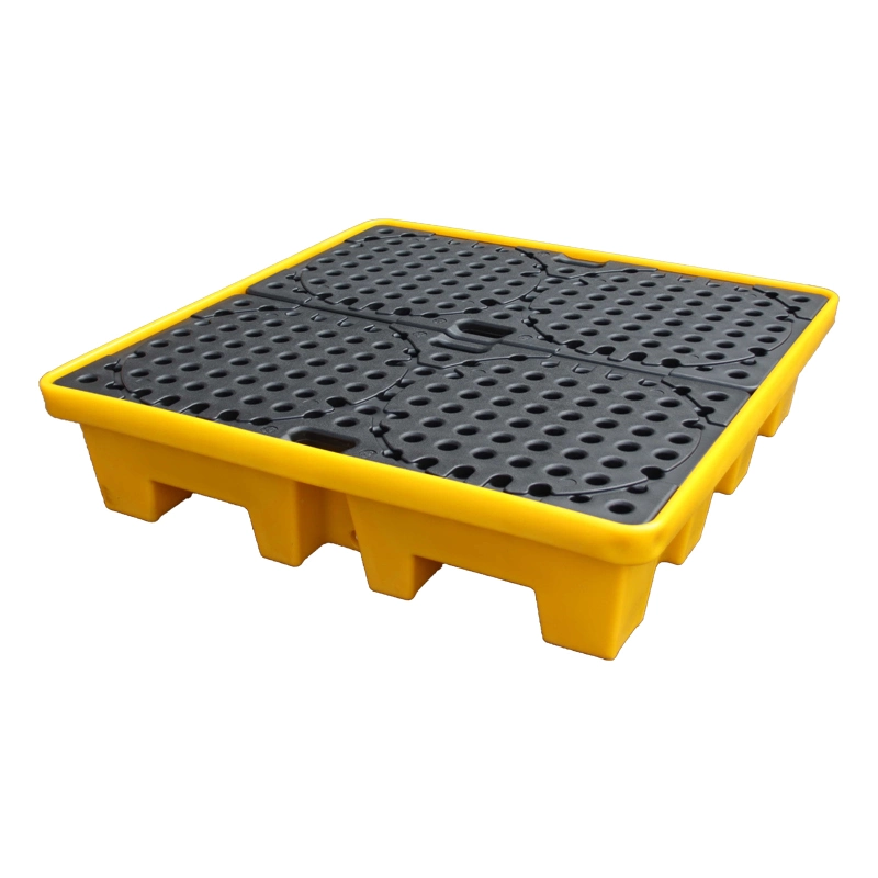 Becoan 4 Drum 69 Gal /260L Sump Capacity HDPE Oil Barrel Spill Containment Pallet Secondary Containments