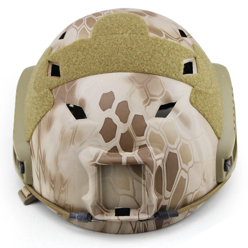 Tactical Helmet Airsoft "Pj" Type Helmet W/ Nvg Mount - Tan - L/XL