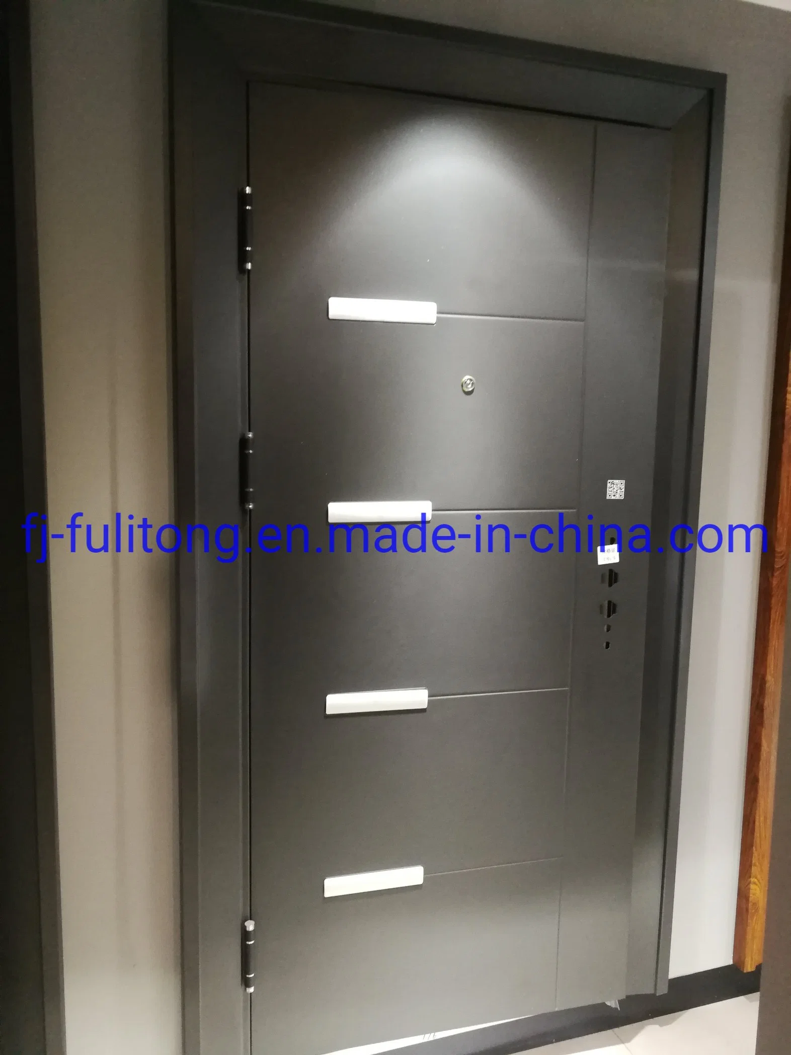 Puerta corredera de vidrio para patio de madera, PVC, acero y hierro