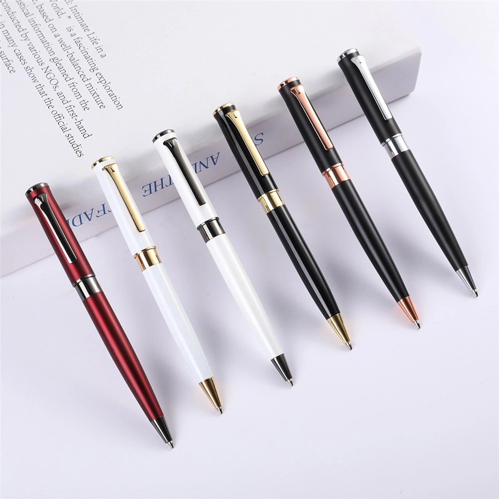 Luxury Metal Ball Point Pen UV Printing Logo Advertising Gel Pen