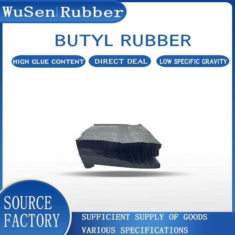 Wusen Butyl Rubber Can Be Used as Tire Inner Tube, Recycled Rubber, Fine Filtration, Production Elongation 430%, Strength 9MPa