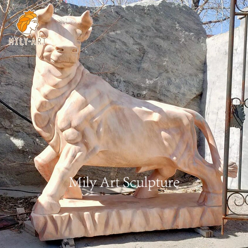 Tamaño de vida personalizado Negro mármol Tigre Estatua Piedra Jungla Pantera Escultura de leopardo para el parque