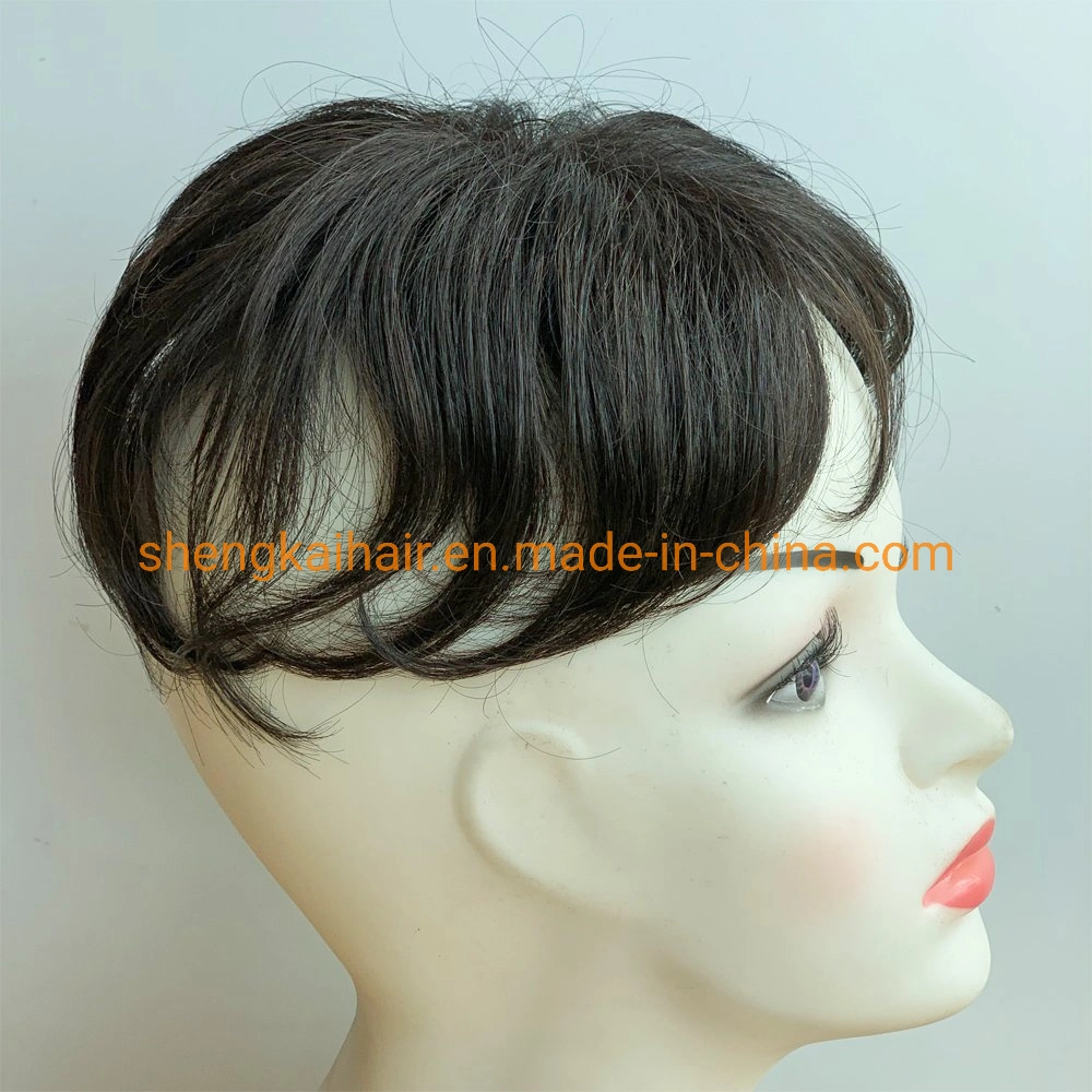 Wholesale/Supplier Premium Full Handtied Human Hair Synthetic Mix Hair Toppers Piece for Women