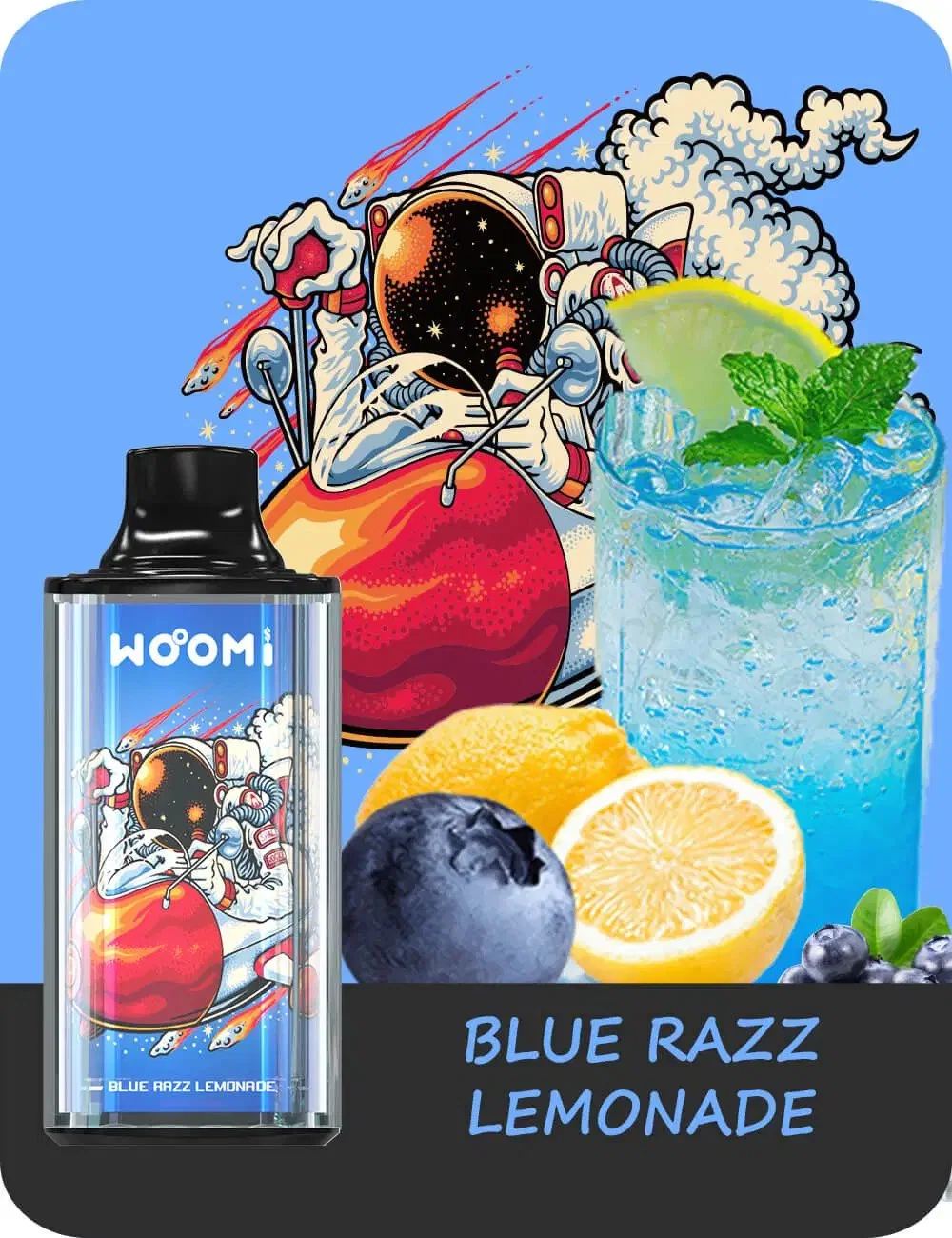 Woomi Space 8000 Puff Wiederaufladbare 5% Nikotin Einweg Elektronische Zigarette Vape