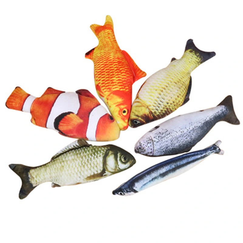 Wholesale/Supplier High quality/High cost performance 3D Fish Toy Fish Mold Silicon for Cat Toy Magic Plush Fish Toy for Cat