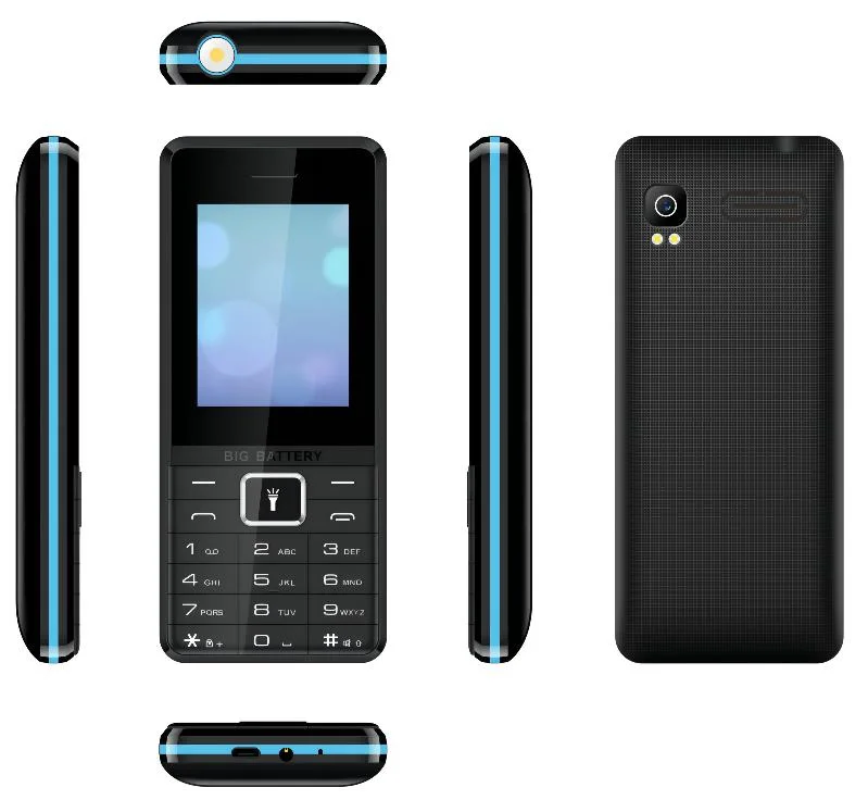 M 5606 1.77/ 2.4 Inch Screen Optional 2g Keypad Phone with 1800mAh Battery Capacity Support OEM ODM Cell Phone