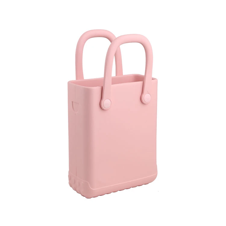 Sac de plage d'été pour femmes Amazon Sac fourre-tout de shopping à la mode Sac à bandoulière imperméable en EVA en silicone Jelly Candy Tote.