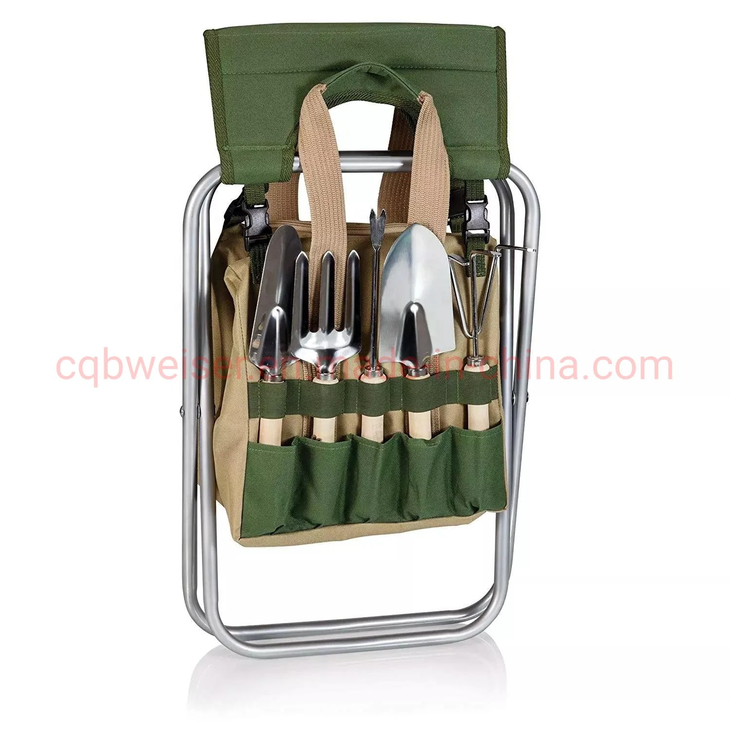 Garden Stainless Foldable Tool Kits and Collapsible Tote Bag