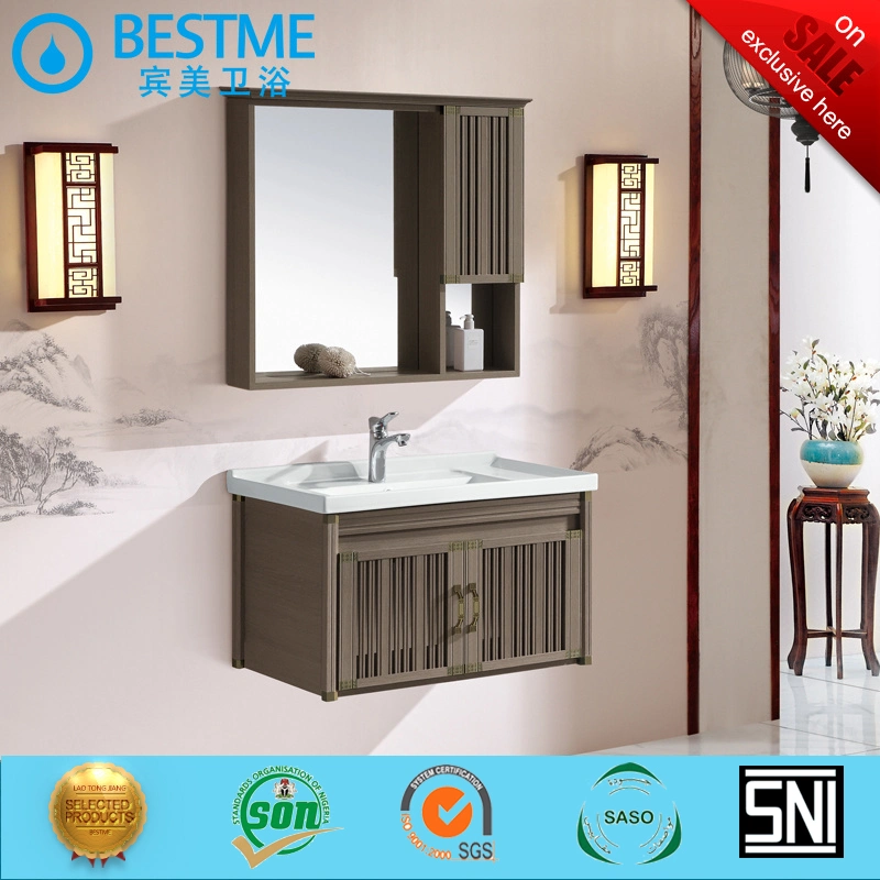 High Quality PVC Bathroom Cheap Cabinets with Mirror (JR-3345)