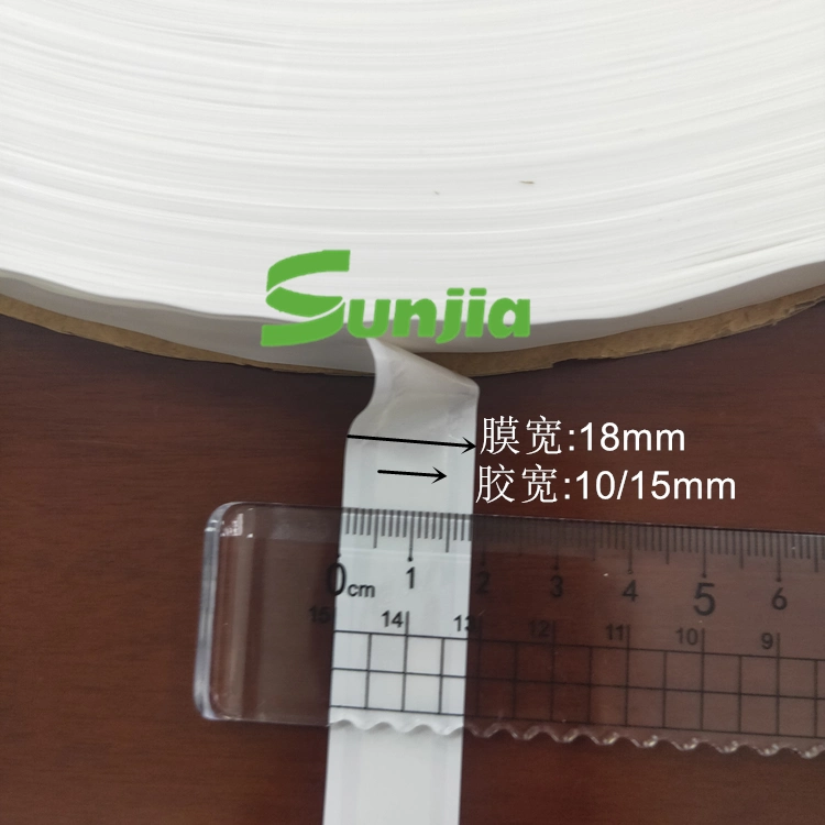 18mm*3000m Self-Sealing Tape, Double Sided Tape, Permanent Bag Sealing Tape with Hot-Melt Adhesive (HC10)