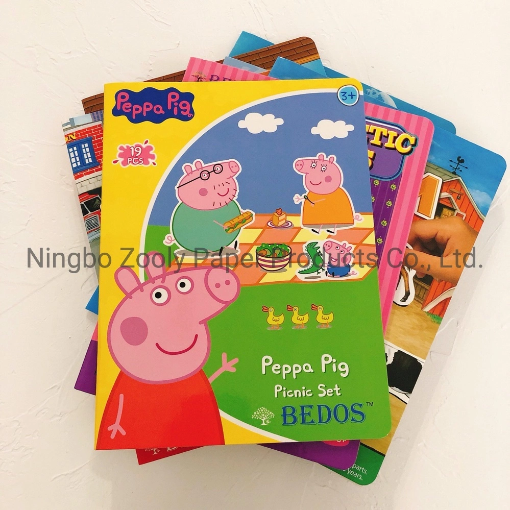 Los niños aprender magia adhesivo magnético Libro de aprendizaje para niños juguetes educativos Sticker Book imán de nevera