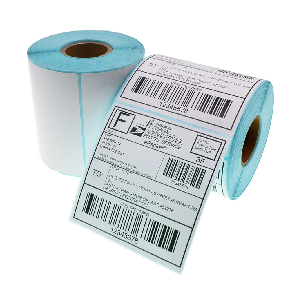Zebra Adhesive Paper Custom Stickers Labels 100X150 Shipping Labels Printer Barcode Labels