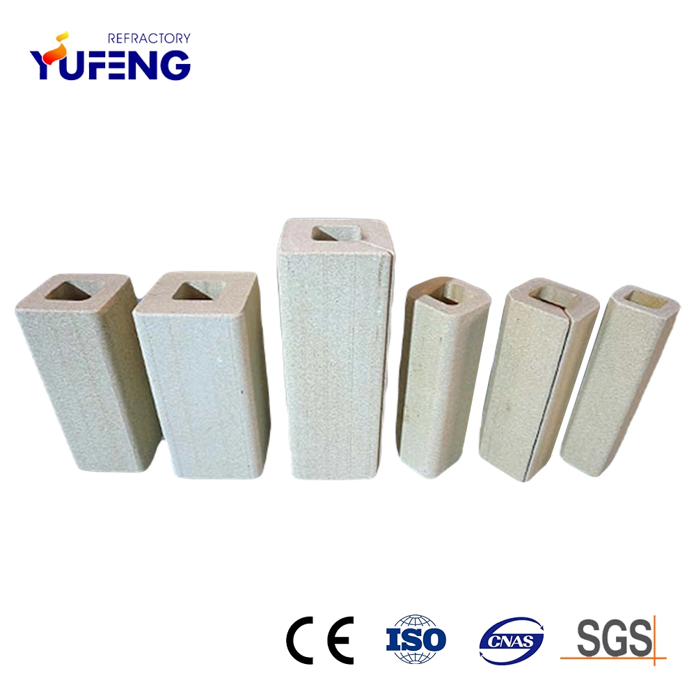 China Fabricante Tamaño de precisión cordierita Mullite vidrio Horno Muebles Refractory Soportes/batts/tubo