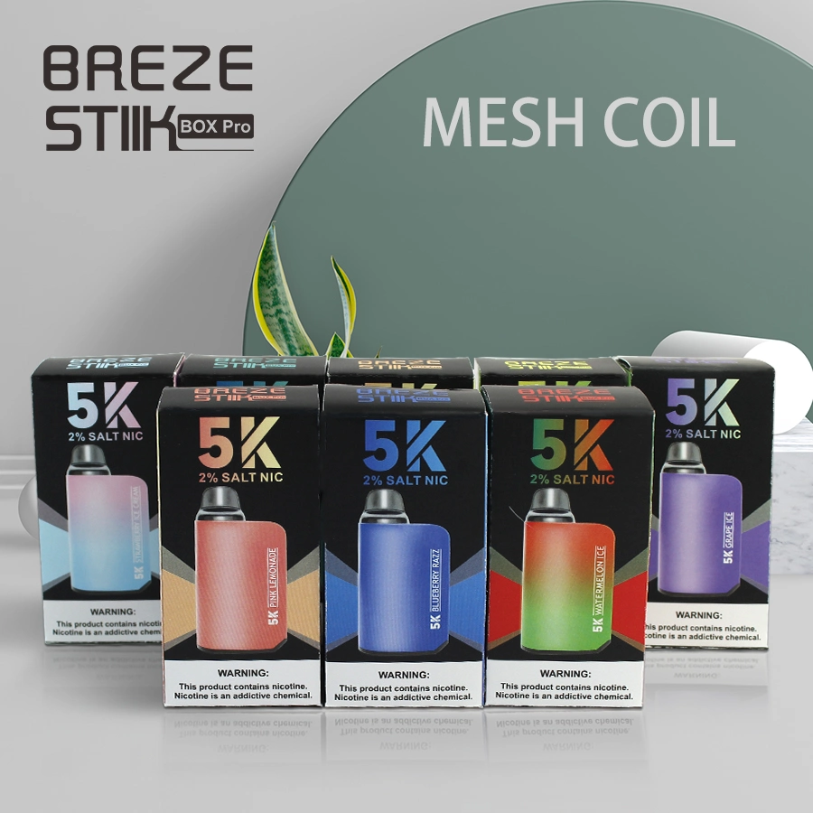 Zbood Breze Stiik 5000 Hookah Bling Bling String 5K Rechargeable E Shisha Sticks