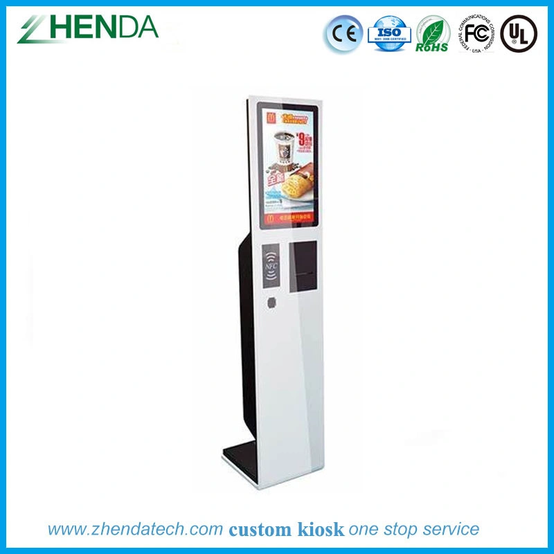 Self-Service-Bestellung Kiosk Support oder Code Scan/NFC/POS Zahlung