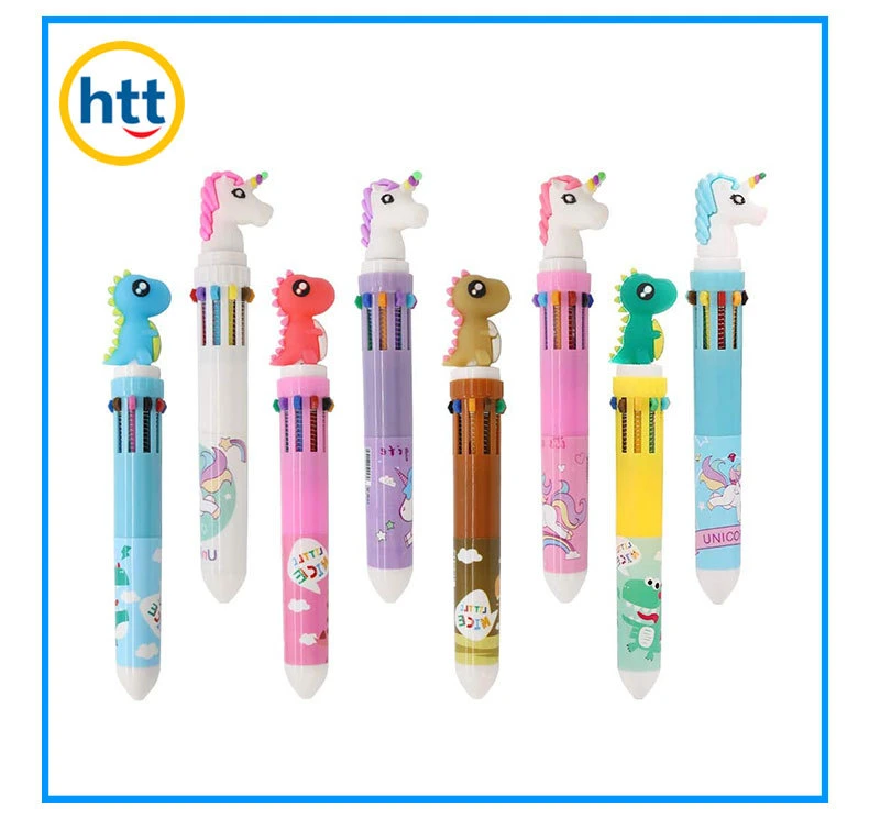 Customized Student Stationery Cartoon Pen Doll Toys Cartoon Character Plastic Kids Toy