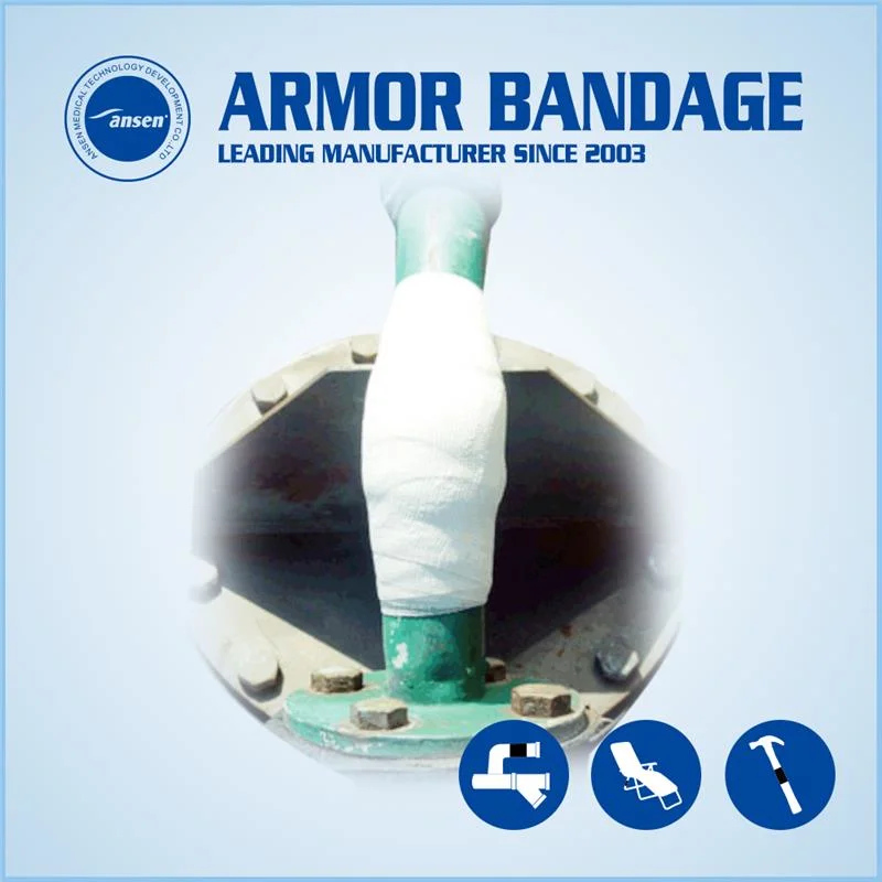 Water Hardening Pipe Repair Bandage Fiberglass Fast Curing Water Activated Pipe Repair Tape