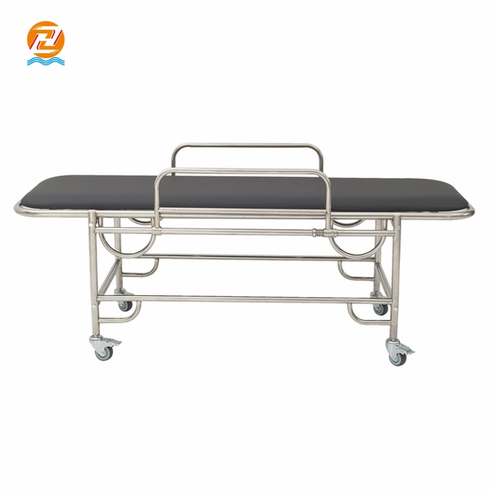 stainless Steel Stretcher Furniture Clinic Rescue Bed Hospital Examination Equipment
