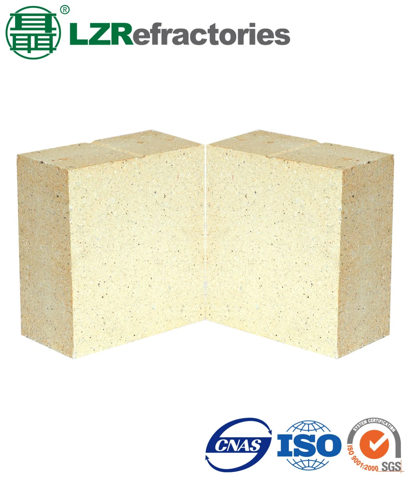 Antispalling DDR30 fire bricks clay with lower density and lower thermal conductivity