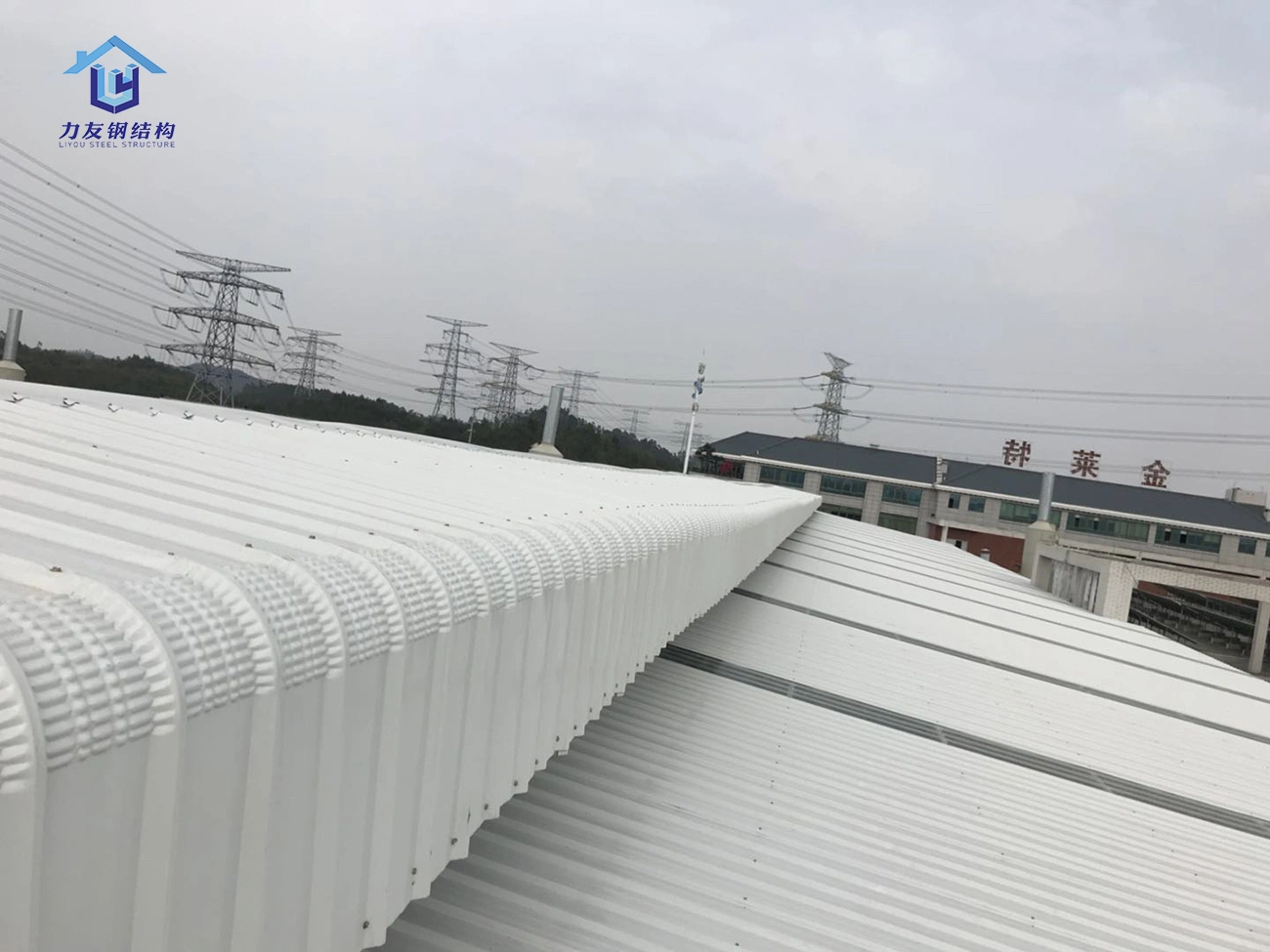 Prefab Steel Structure Frame Rainshed for Industrial Metal Frame with Steel Structure Roof Sheet for Sales