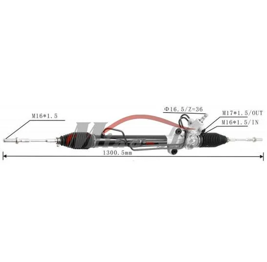 Mr333500 4410UM725 MR553340 4410UM409 engrenagem da direção do sistema de rack para Mitsubishi L200 Triton Pajero Sport 2005-