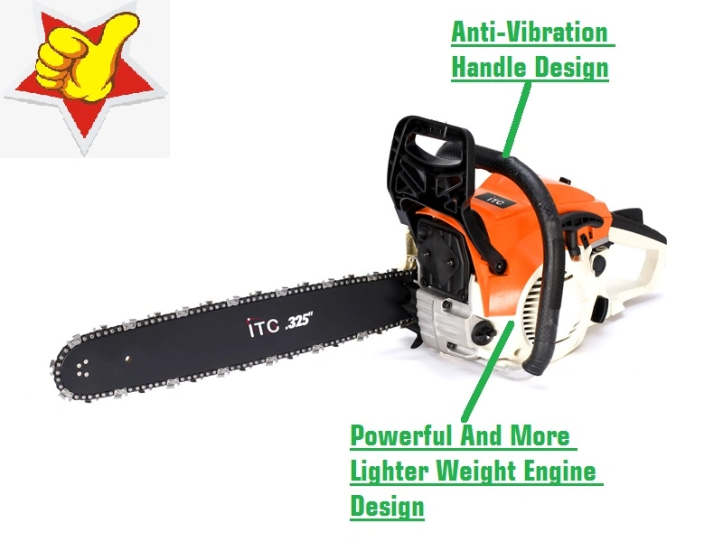 Diseño Italy-Style-49.2cc/2200W Profesional Garden-Power Tools-Gasoline motosierra