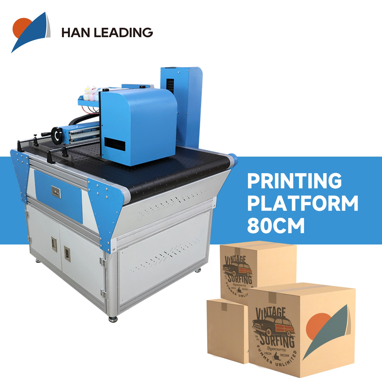 Han Leading High quality/High cost performance  80cm Carton Box Printer for Multi Color