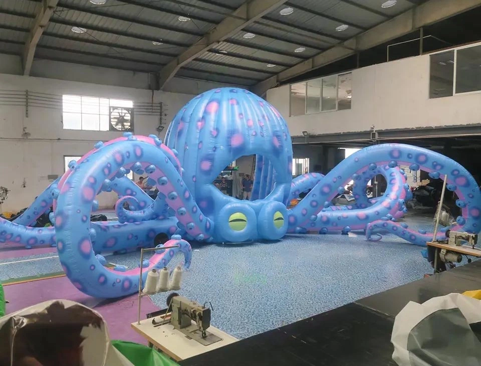 Boyi Electronic Music Festival Stage Decoration Inflatable Octopus Models B83233