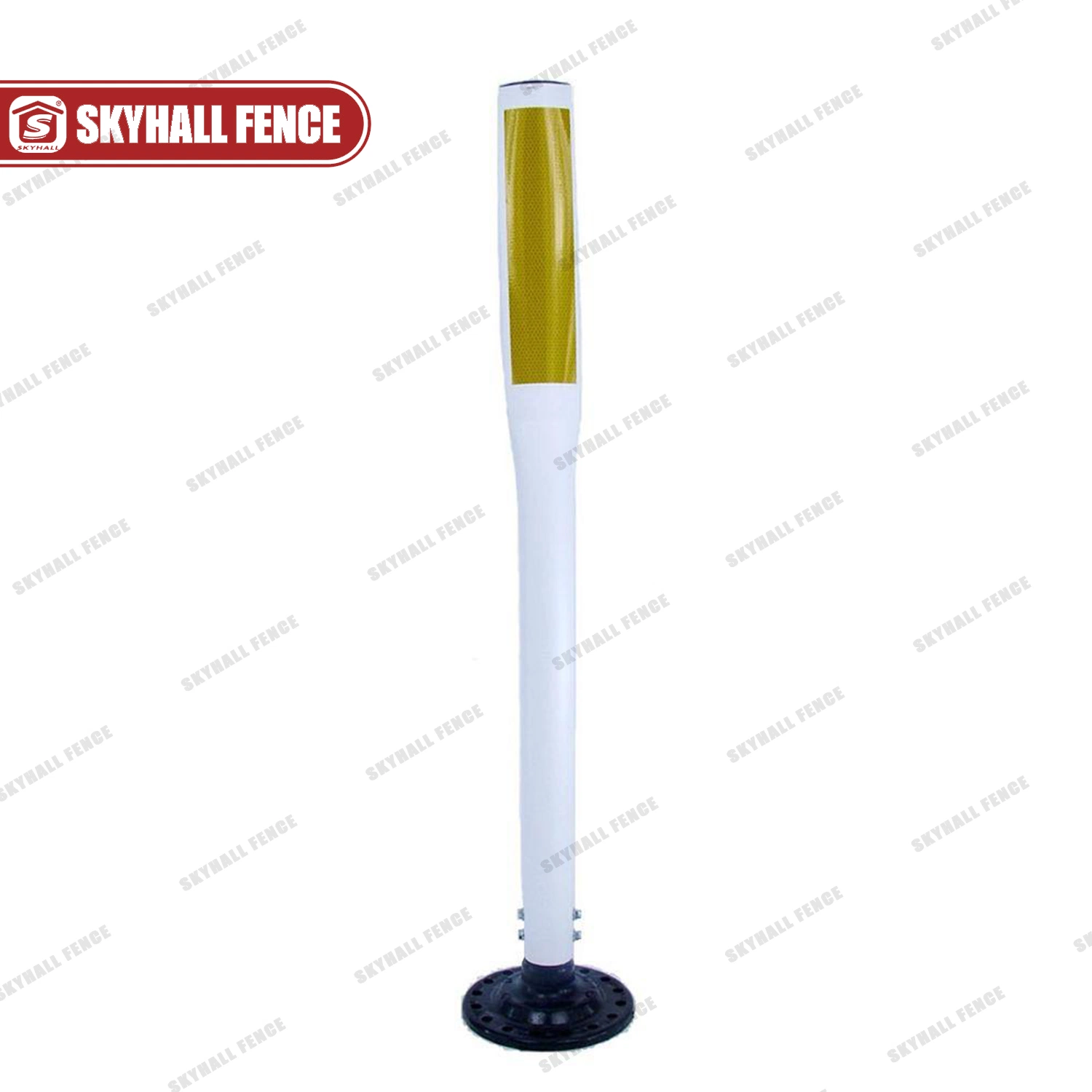 Reintegrable Flat Top Traffic Delineator Posts en Amarillo Rojo Naranja Para la seguridad vial