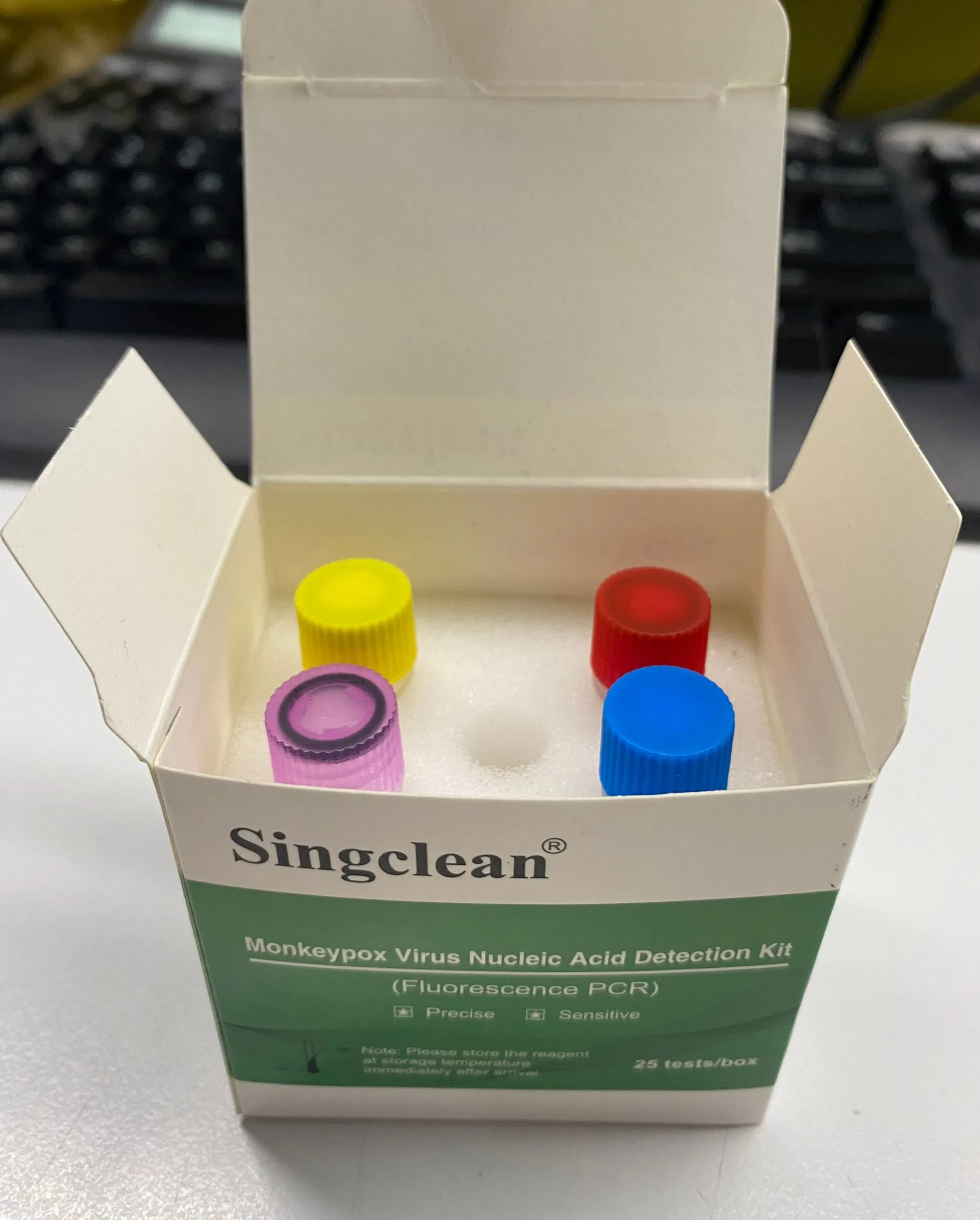 Kartons ein Jahr Singclean/OEM 25 Tests/Kit, 50 Tests/Kit Rapid Kit monkeypox Test Manufacturer