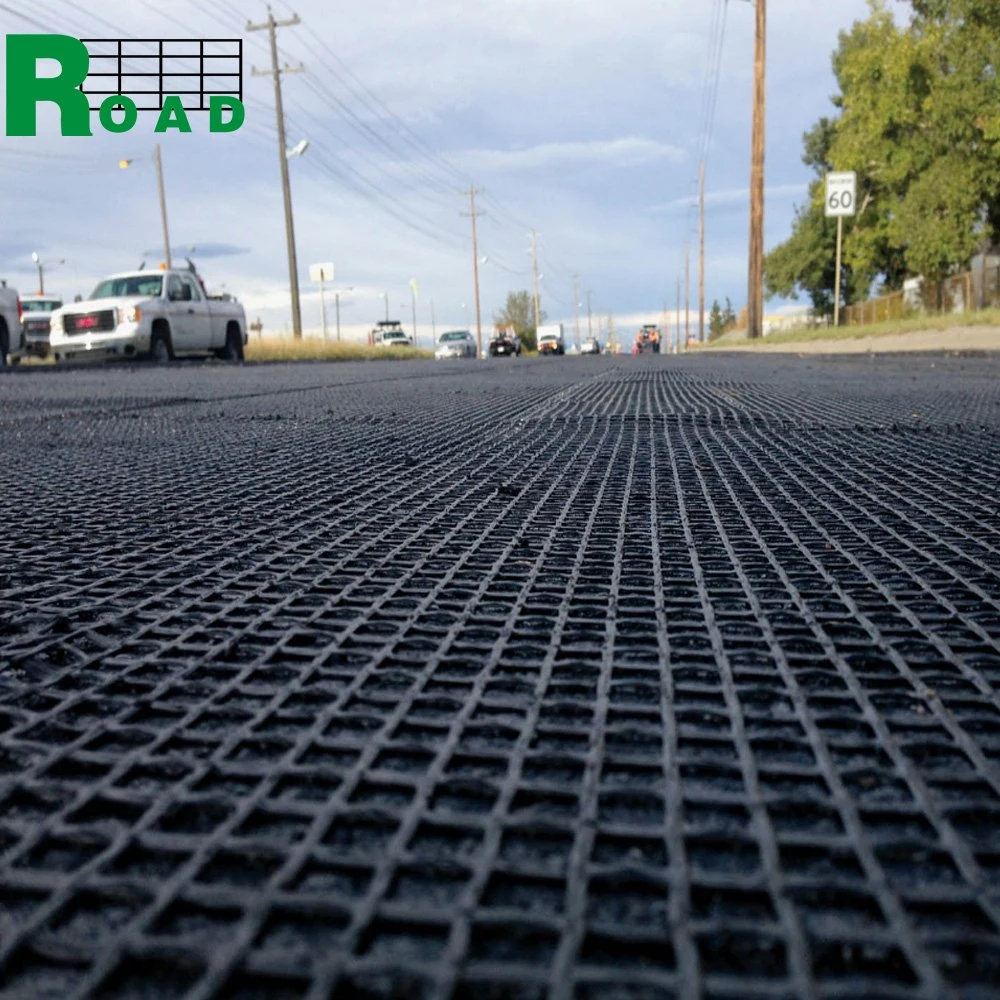 Biaxial poliéster Geogrid personalizado PVC de alta resistência gradeamento de fibra de vidro com bidirecional Urdidura tricotada Geogrid preço