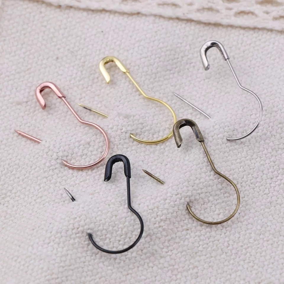 22mm Mixed Safety Pins Metal Gourd Pins Cross Stitch Marker for DIY