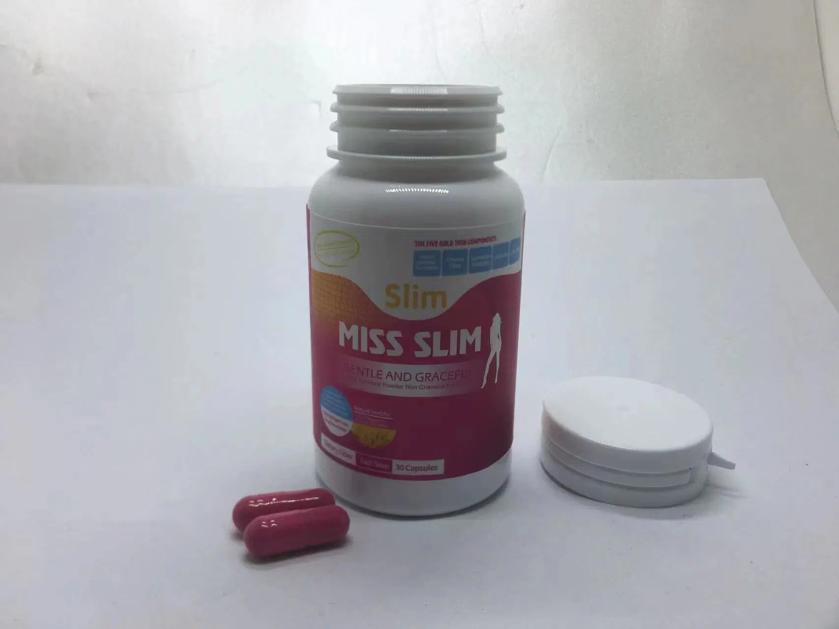 Original Lida Pink Gold Burning Fat Slimming Capsule Kräutergewicht Loss Management Pillen Zügeln Appetit