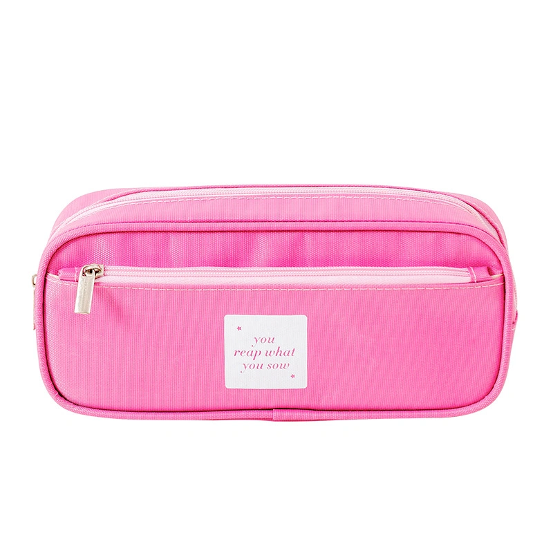 Simple Creative Multi-Functional Double-Layer Large Capacity Waterproof Stationery Pencil Case