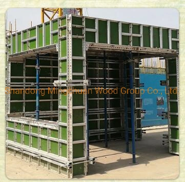 Green PP Plastic Film Faced Plywood Shuttering Construction Hardwood Plywood