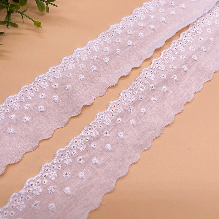 Chinese Lace Factory Wholesale Embroidery Tc Lace for Dress/Clothing/Wedding Decoration