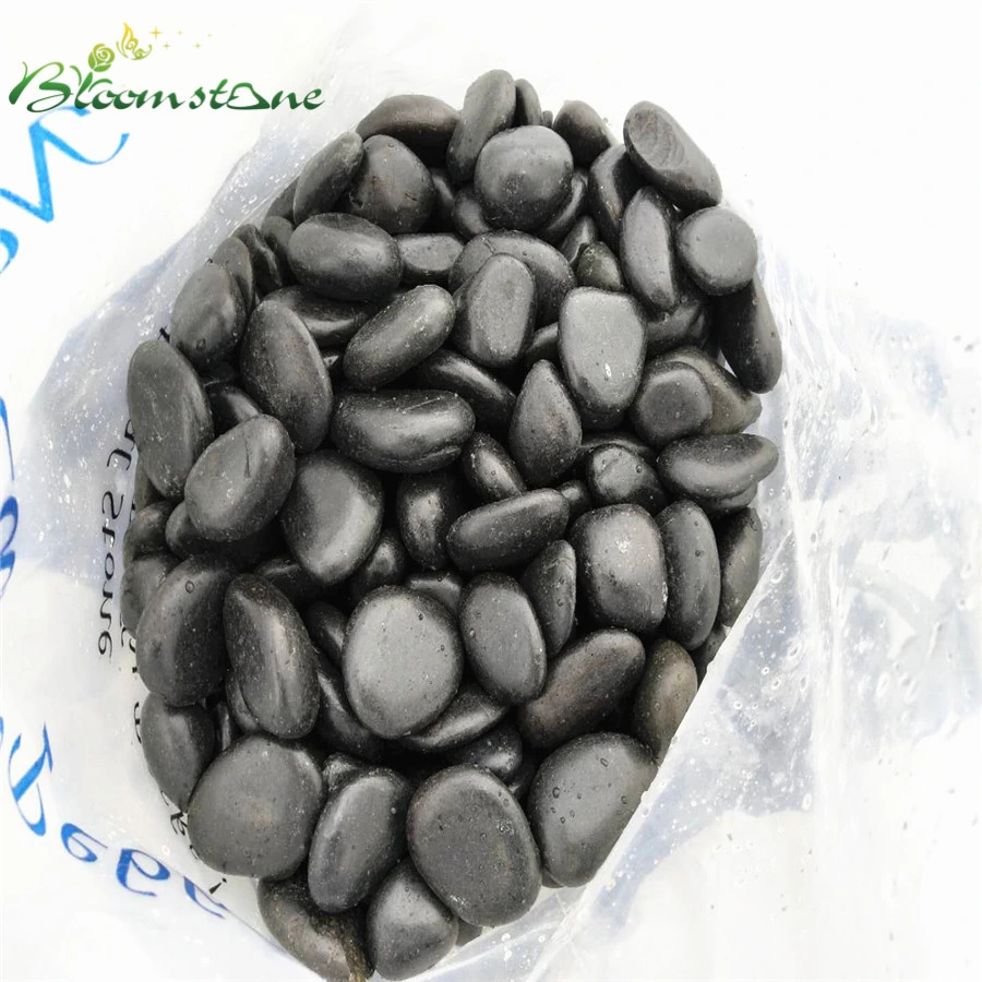 High quality/High cost performance  Black Landscaping Polished River Pebble Decorative Stone for Garden