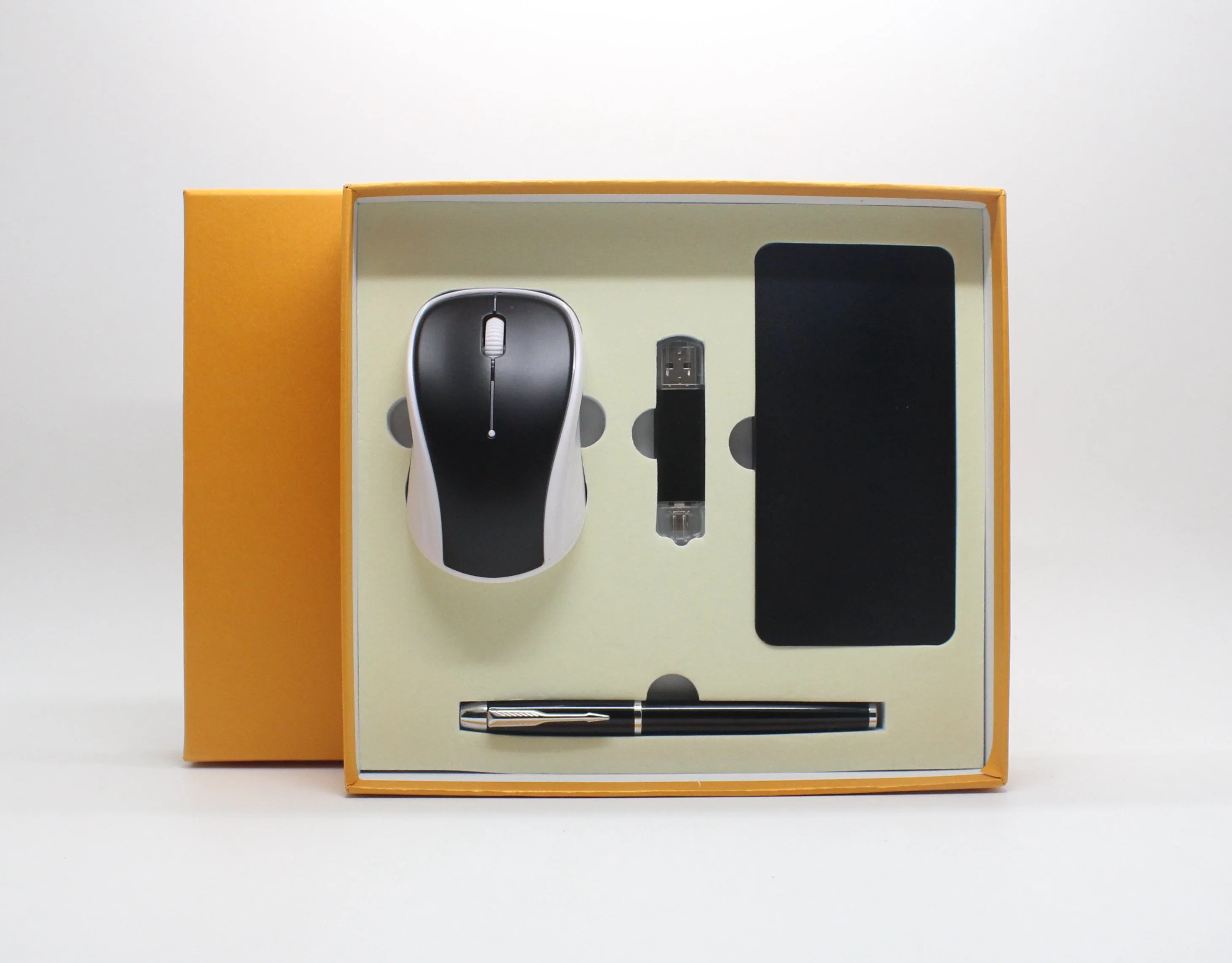 High quality/High cost performance Promotion Gift Mouse Power Bank Pen and USB Flash Disk Gift Set