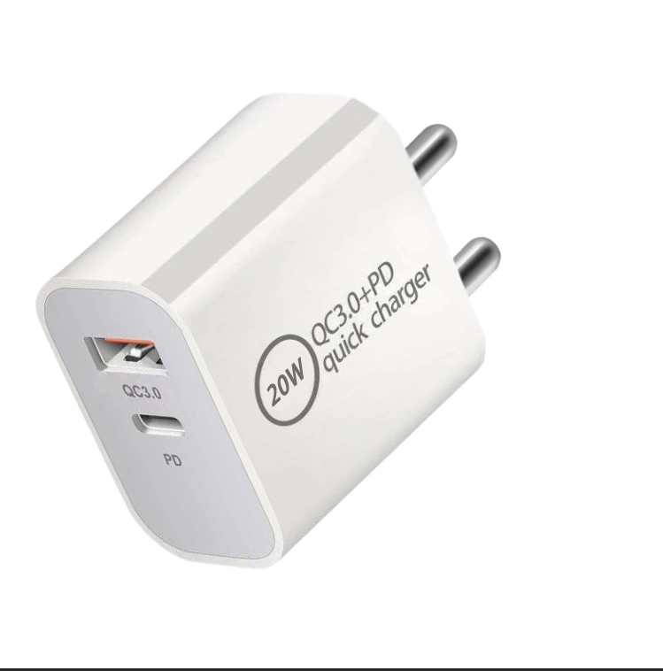 Venta en caliente cargador de pared USB 2 puertos 18W QC3,0 y. Cargador rápido PD para teléfono móvil