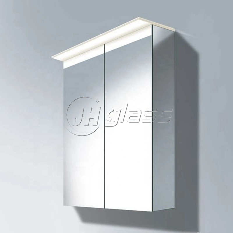 Diseño avanzado espejo de medicina iluminado Vanity montado en pared Bluetooth función Accesorios de baño iluminados LED de armario