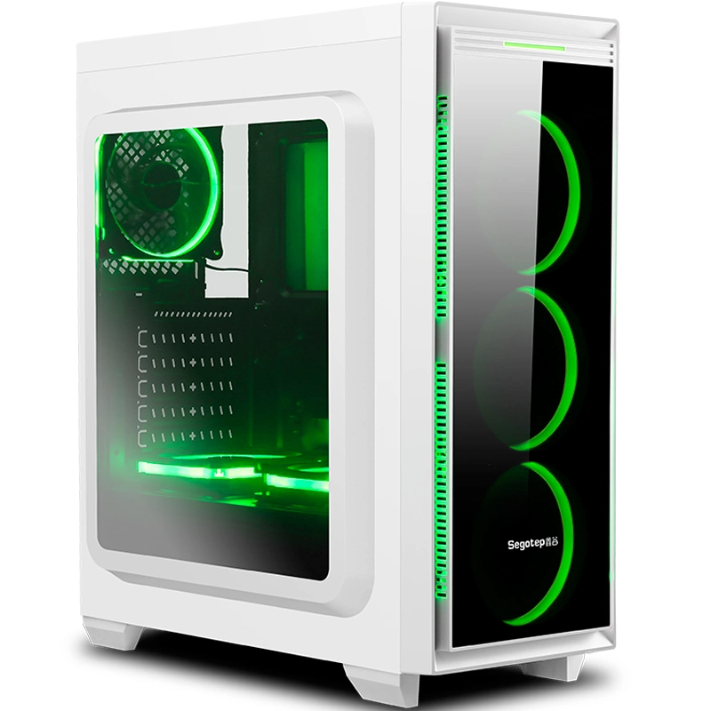 L'ITX micro ATX le châssis de bureau USB 2.0 Cas de l'ordinateur ATX transparent