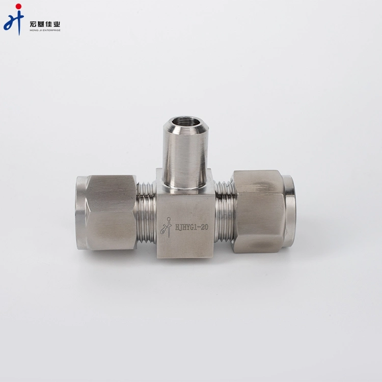 Hard Tube Stainless Steel Three Way T Type Terminal Pipe Forged Fittings