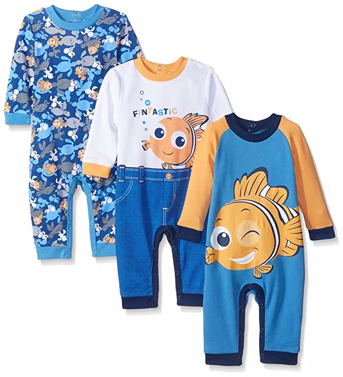 Diagnóstico dos Meninos do bebé Nemo Tigger Monsters Inc Mike Sully fatos-macaco Vestuário Vestuário Infantil
