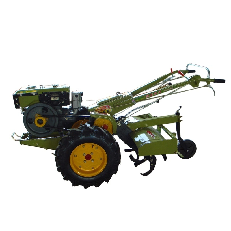 CE Certification Farm Machinery 15HP Power Tillers Mini Farm Garden Agriculture Tractor Hand Tractors Two Wheel Horse Tractor Walking Tractor