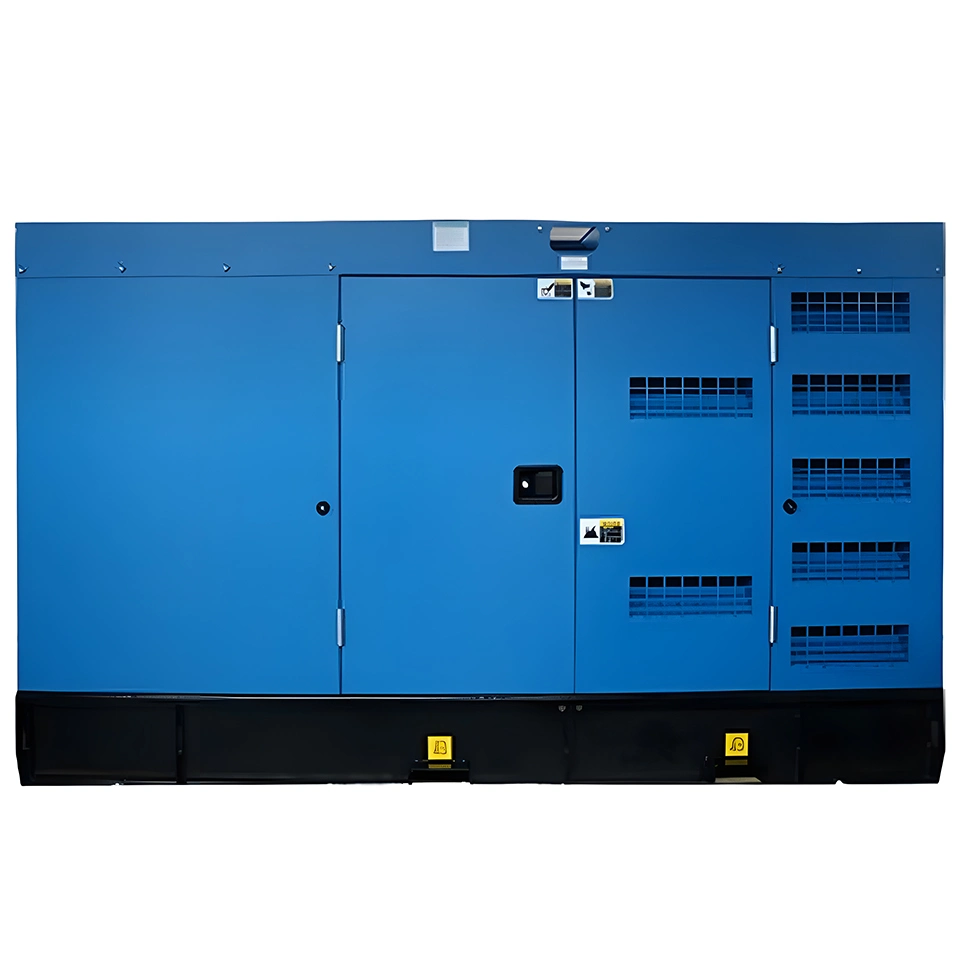 Gerador elétrico silencioso a diesel de 125 kW 156,25 kVA Power para aluguer de minas Hospital Industrial
