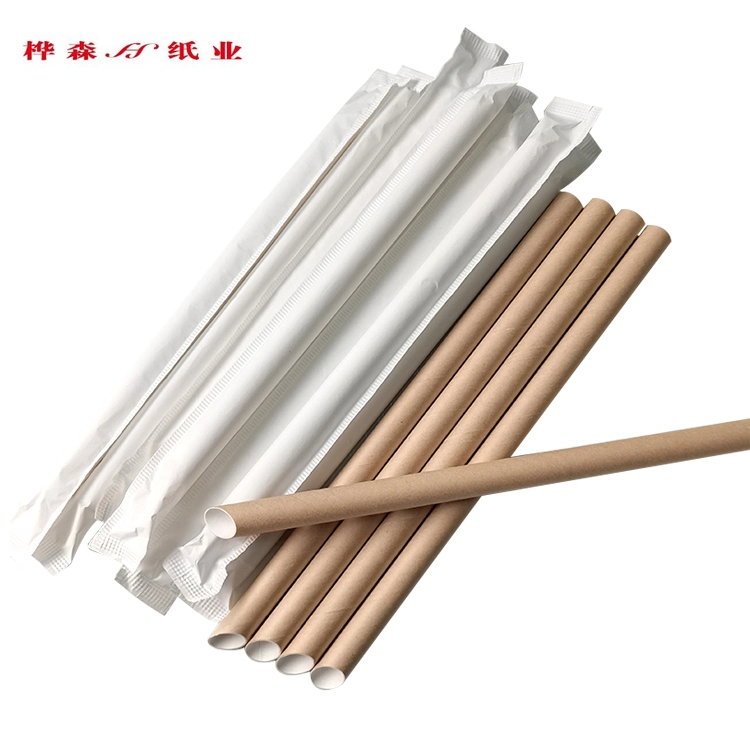 Bulk Paper Straws Paper Coffee Straw Biodegradable Straw Disposable Natural Plant Fiber