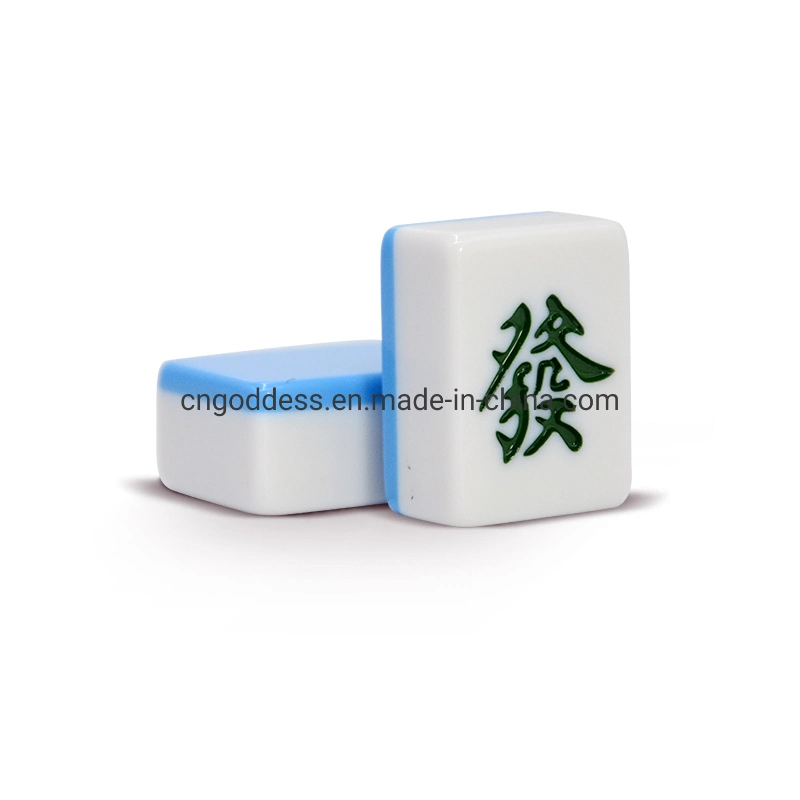 Versión tradicional China Juego Mini Mahjong Set Portable 144 Tiles Material acrílico