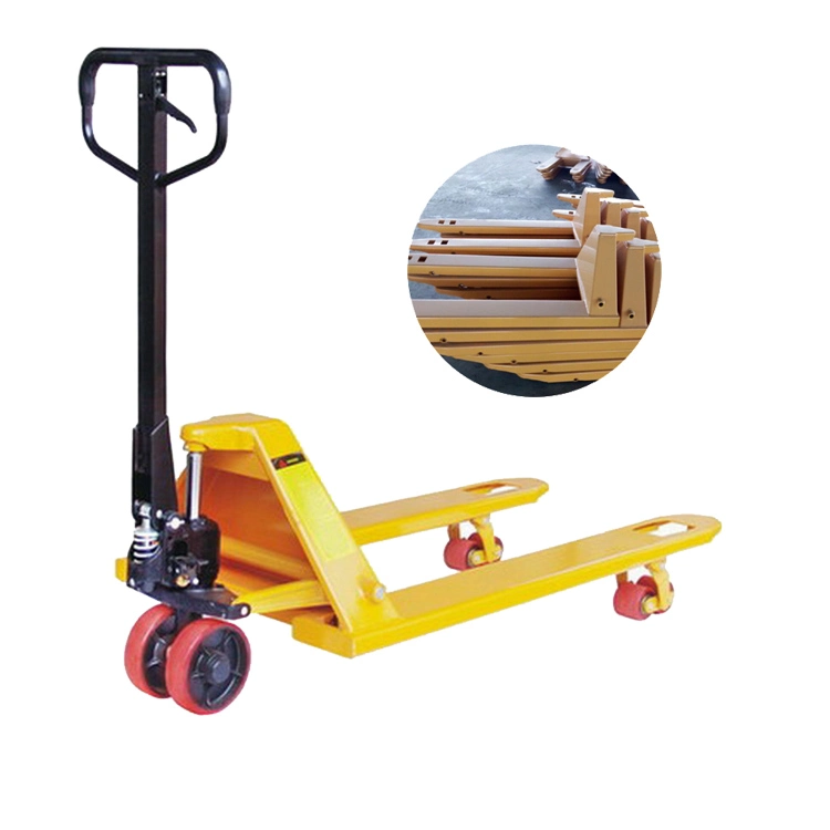 Ltmg Factory Price 2t 3t 5t Manual Pallet Truck with Rubber Wheel PU Wheel Nylon Wheel