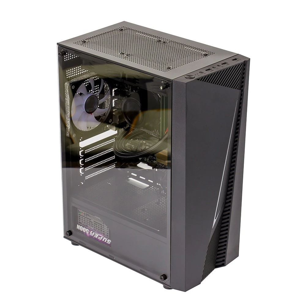 in Stock Hy-030 Black ATM Computer Case Desktop PC Case